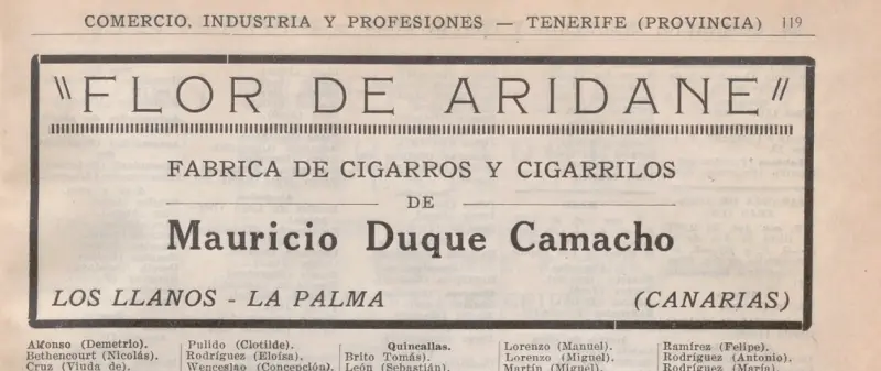 Publicidad Guía Industrial, 1933